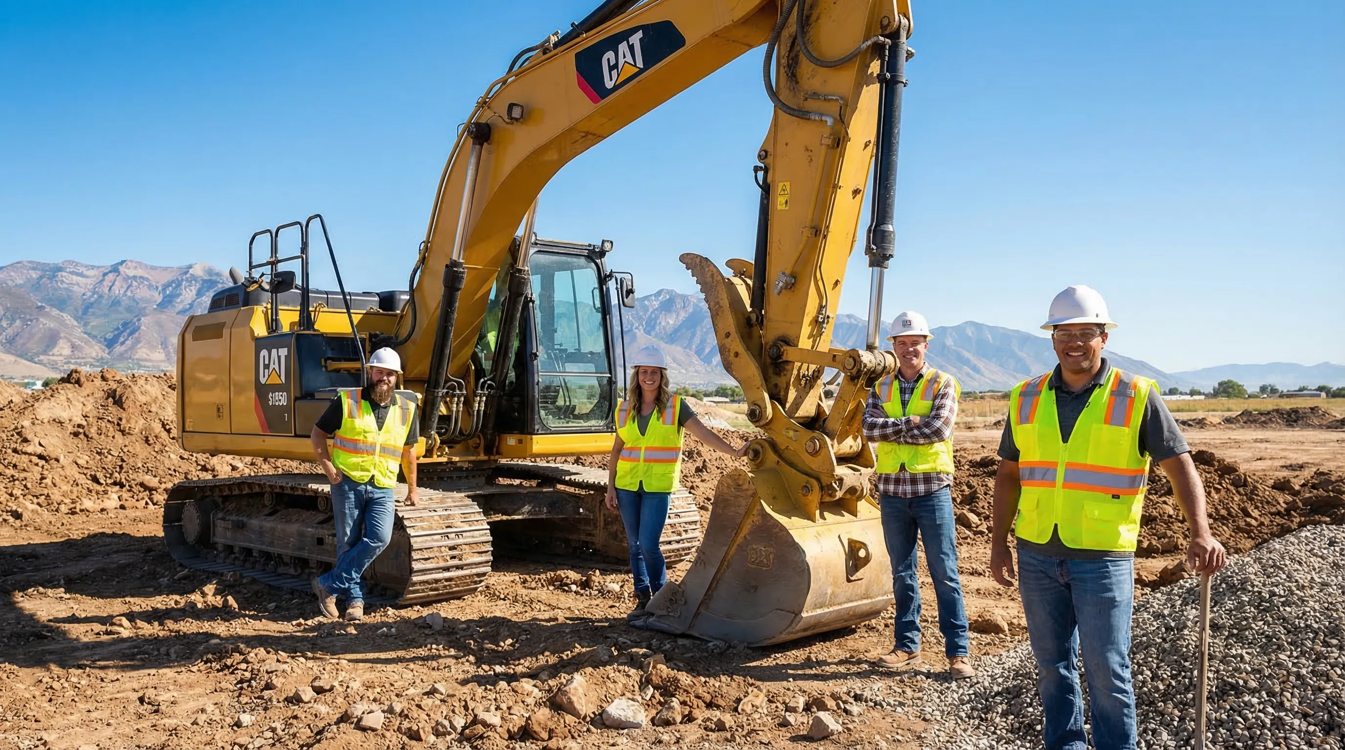 AccuRite Excavation team on a job site in Northern Utah