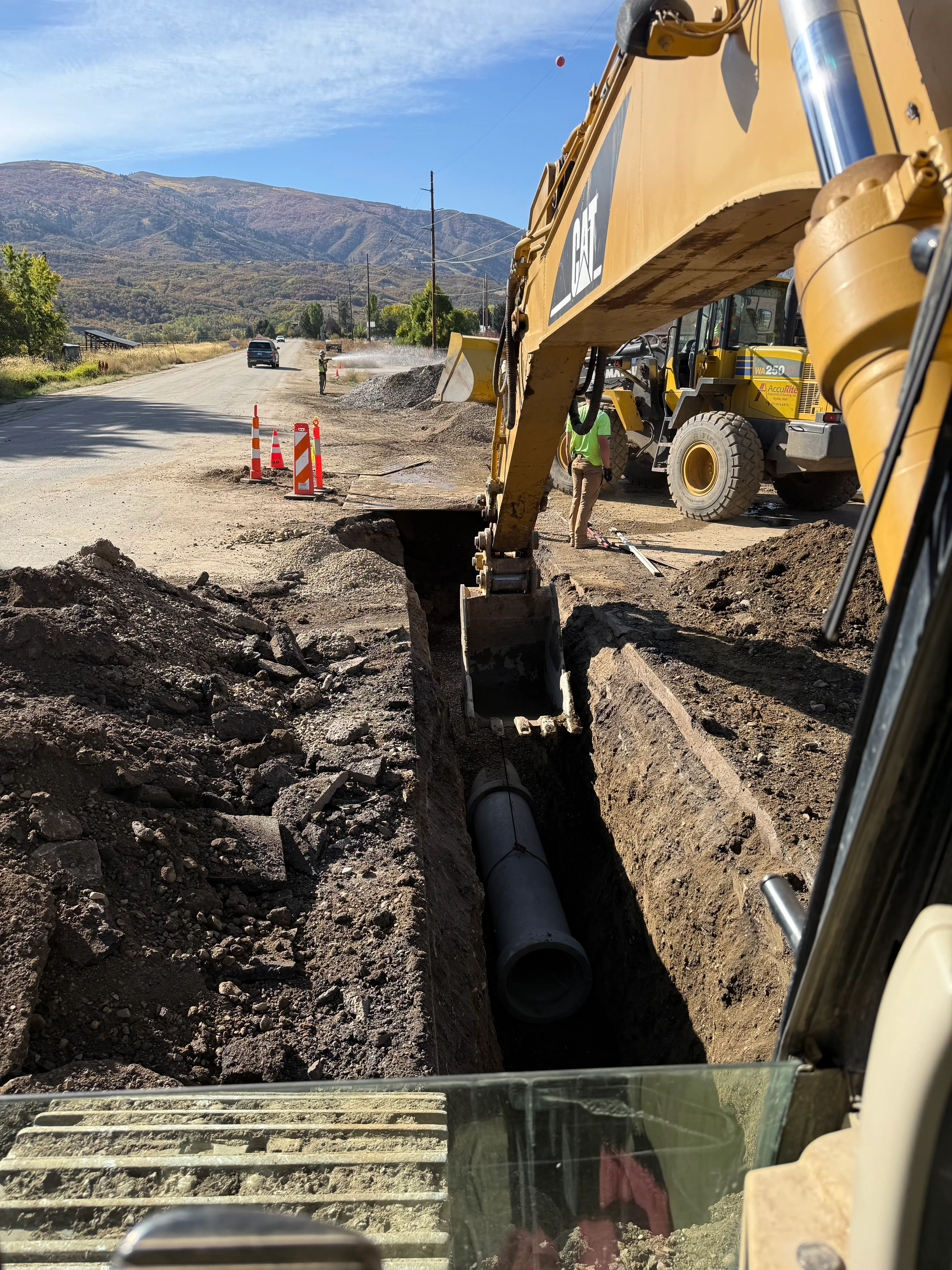 Underground Utility Installation in Ogden & Northern Utah by AccuRite Excavation in Northern Utah