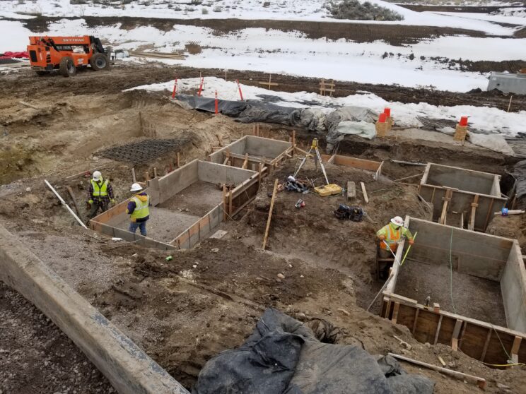 AccuRite Excavation working on the shoot-house component of a multifaceted HHI project for the Army Corps of Engineers, funded by multiple military branches for Special Forces training.