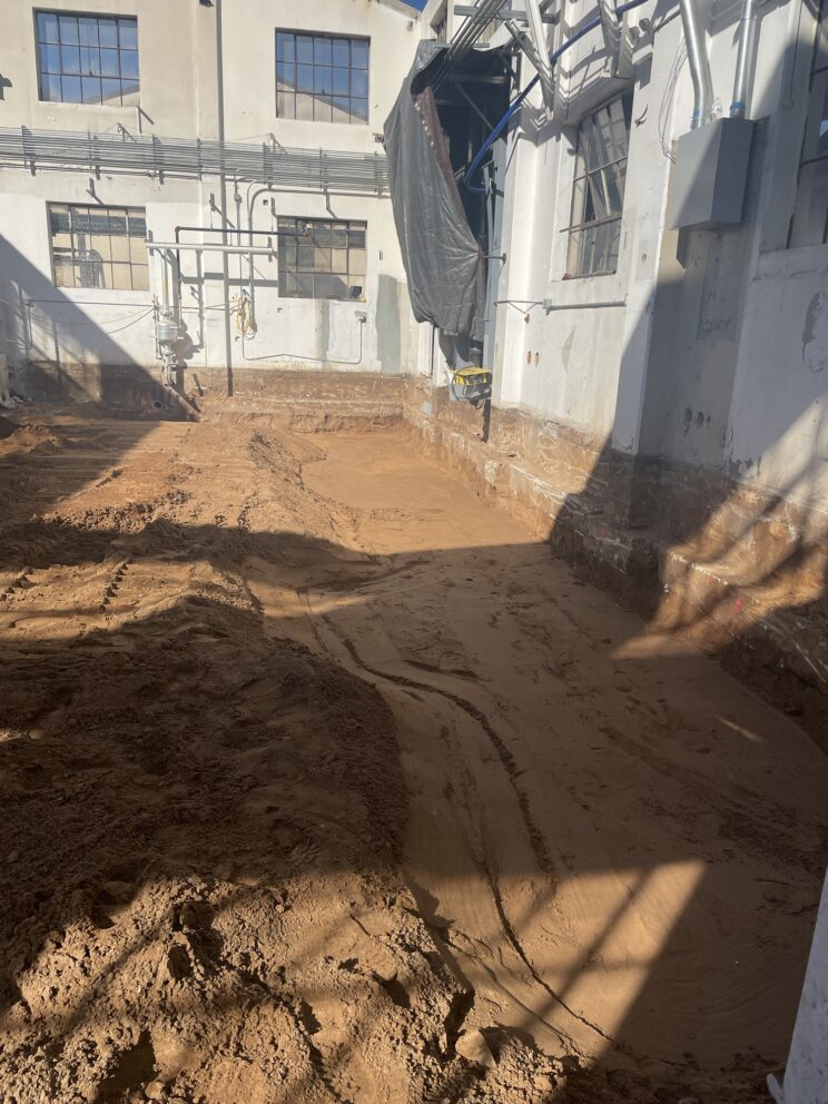 Strategic excavation and site preparation by AccuRite Excavation at Hill Air Force Base, showcasing their skill in creating foundations for complex structures.
